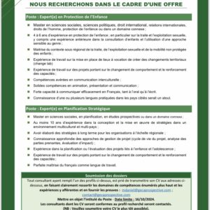 recherche d'expert en protection de l'enfance
